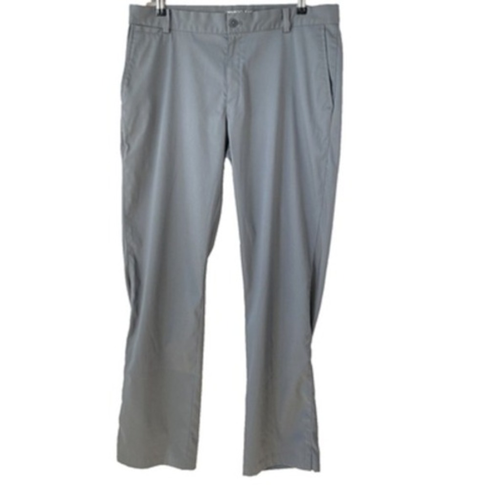 NIKE Golf Pants Men 34x32 Gray Tour Performance Dri-Fit Straight Leg Outdoor